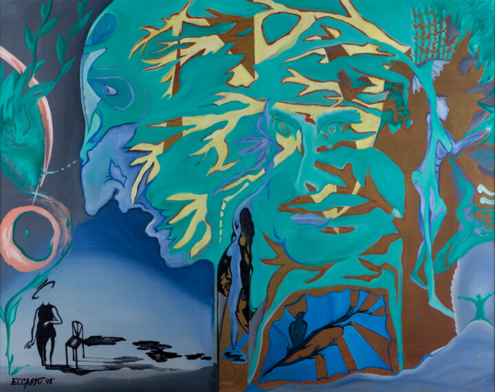 Rätsel der Natur 绘画, 27.6x35.4 in