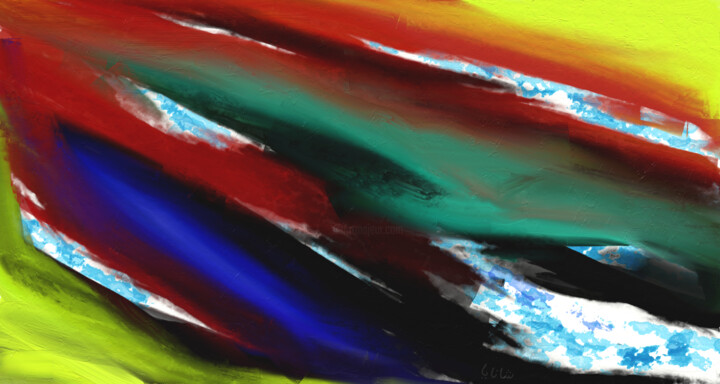 Solar winds over the mountains 数字艺术