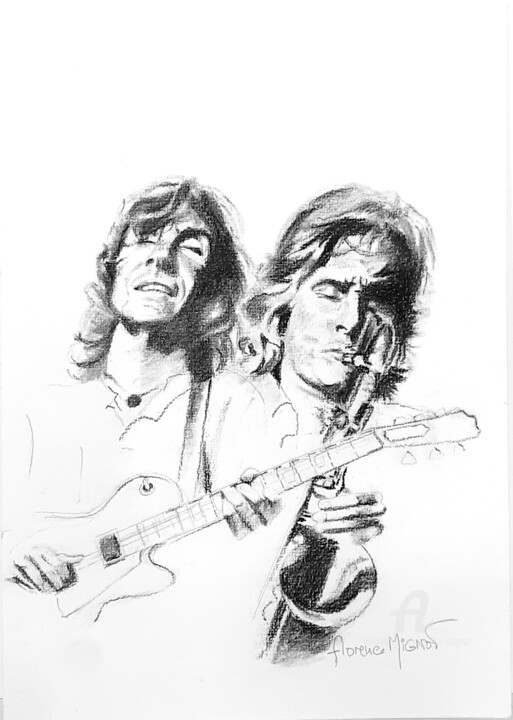 Dire Straits 絵画, 11.7x8.3 in