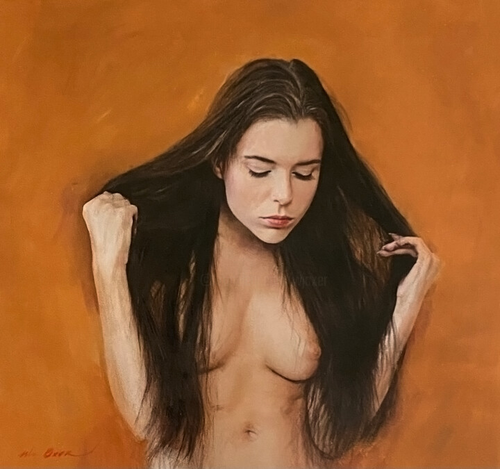 Schilderij getiteld "'Resonance'" door William Oxer, Origineel Kunstwerk, Olie