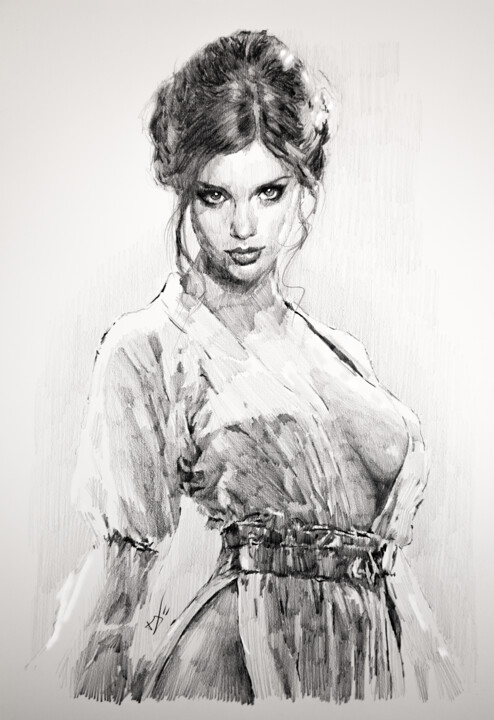 In a Galaxy Very, Very Near Tekening, 24x18 in
