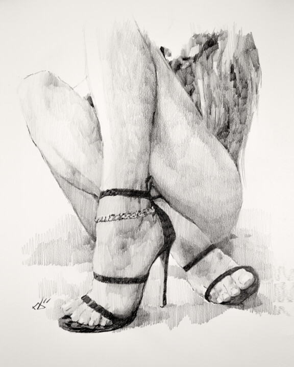 The Bare Trace and Her Sacred Geometry Rysunek, 15x11 in