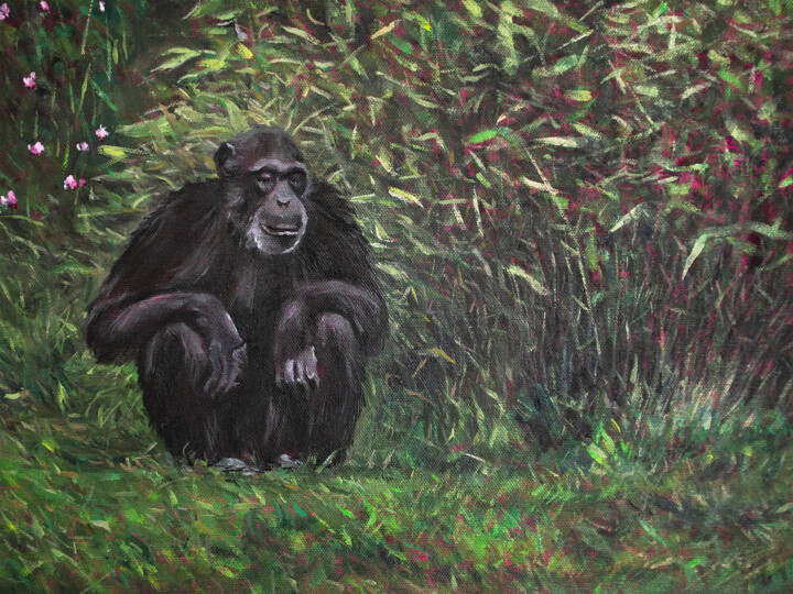 Painting titled "Unexpected Conversa…" by Wolfango Chiappella, Original Artwork, Oil