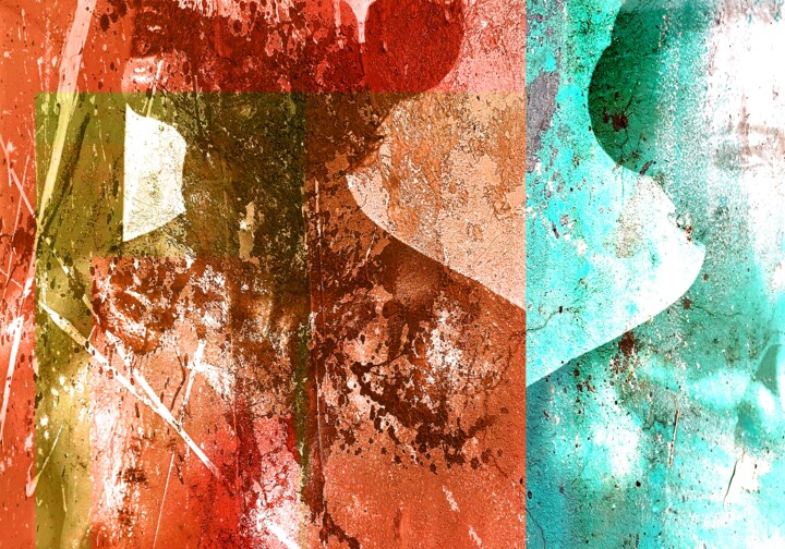 Digital Arts titled "Non Identifiée.....…" by Philippe Berthier, Original Artwork, Manipulated Photography