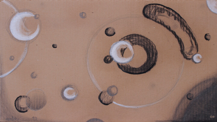 burbujas oculares 绘画, 14x25 in