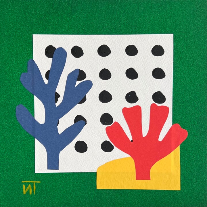 A Moment of Joy 3 Collages, 7.9x7.9 in
