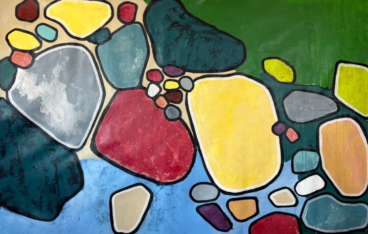 绘画 标题为“Abstract Harmony of…” 由Kateryna Malomuzh, 原创艺术品, 丙烯