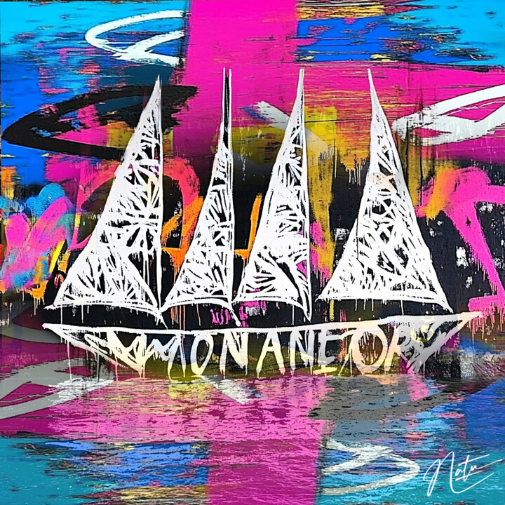 Voiles urbaines 数字艺术, 23.6x23.6 in