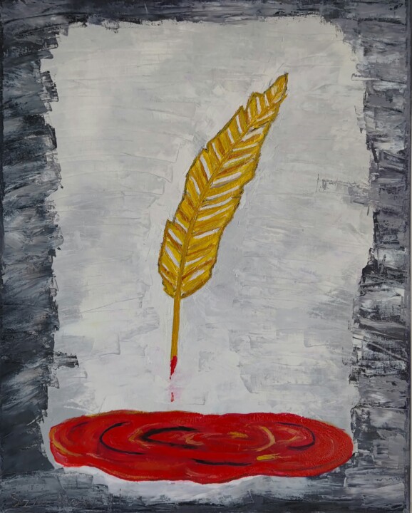 invisible sword 40×50 S.Szmelkowski 绘画, 19.7x15.8 in