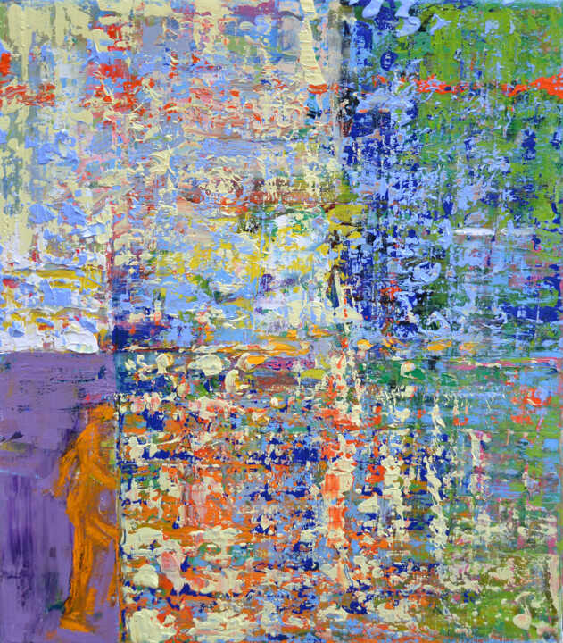 Painting titled "Rubicon" by Borko Petrovic, Original Artwork, Oil