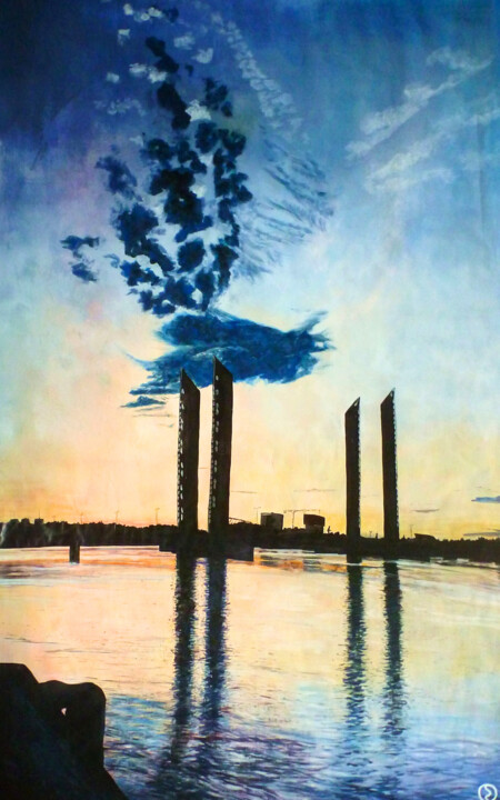 Delmas chimney Schilderij, 68,9x47,2 in