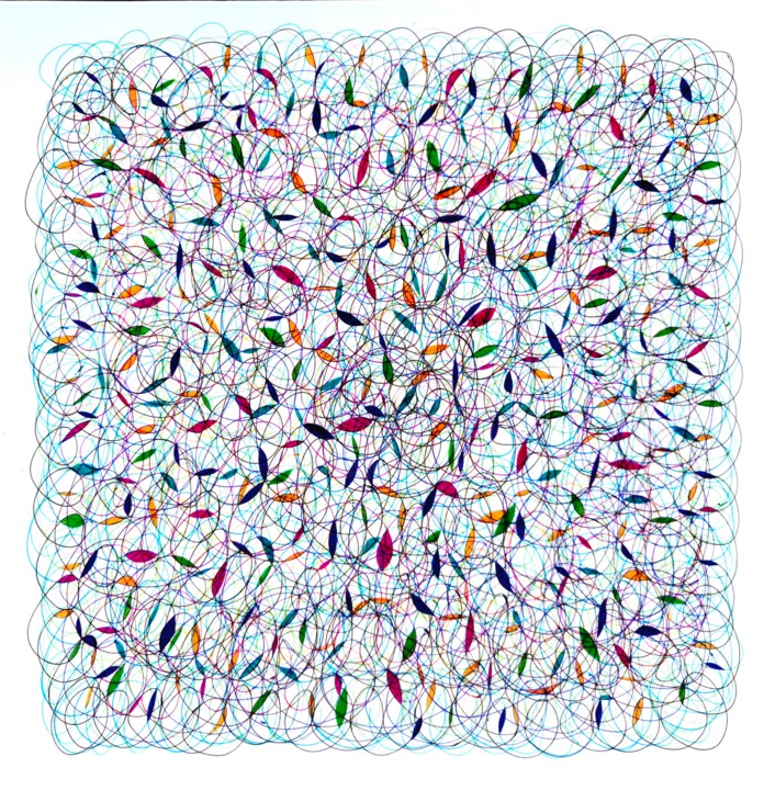 Hi, Sy! Four corners 1 绘画, 9.8x9.8 in