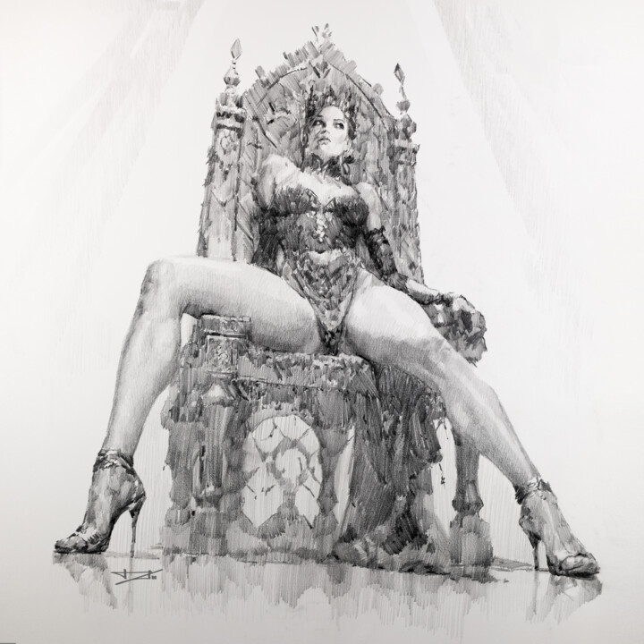 You Shall Be My Queen - Throne Resim, 22x22 in