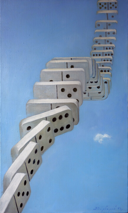 Domino 绘画, 43.3x23.6 in