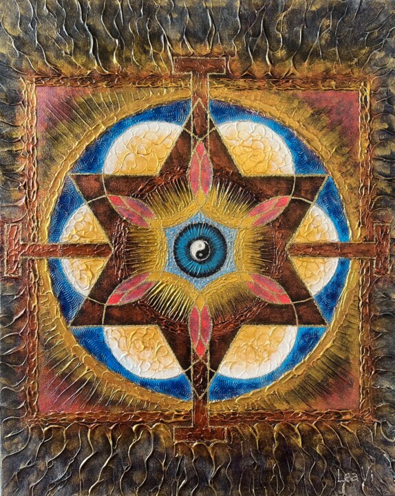 The energy picture. The Gates to Heaven 绘画, 19.7x15.8 in