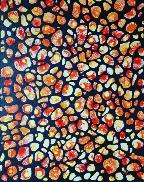 Pulsation of Sun Painting, 19.7x15.8 in