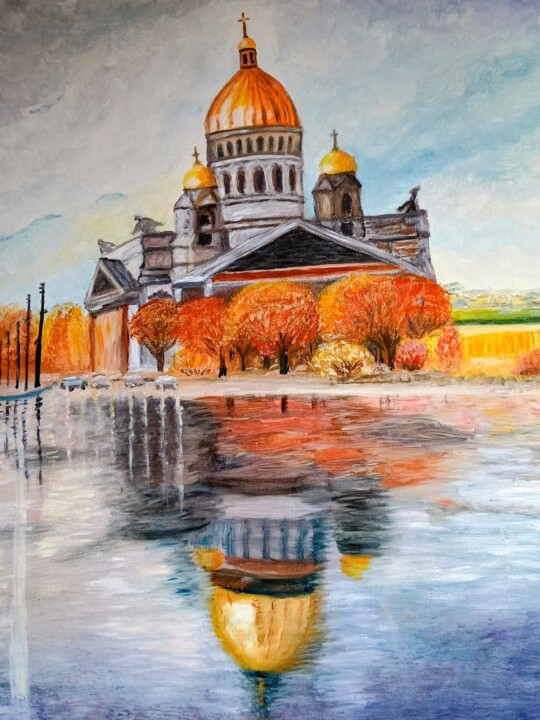 Собор св.Василия. Schilderij, 27,6x19,7 in