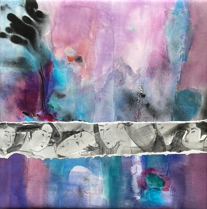 Lointain 绘画, 19.7x19.7 in