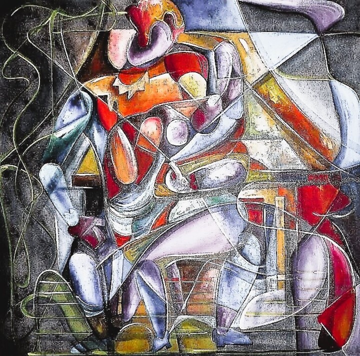 Nosso tempo Junho-03 绘画, 27.6x19.7 in
