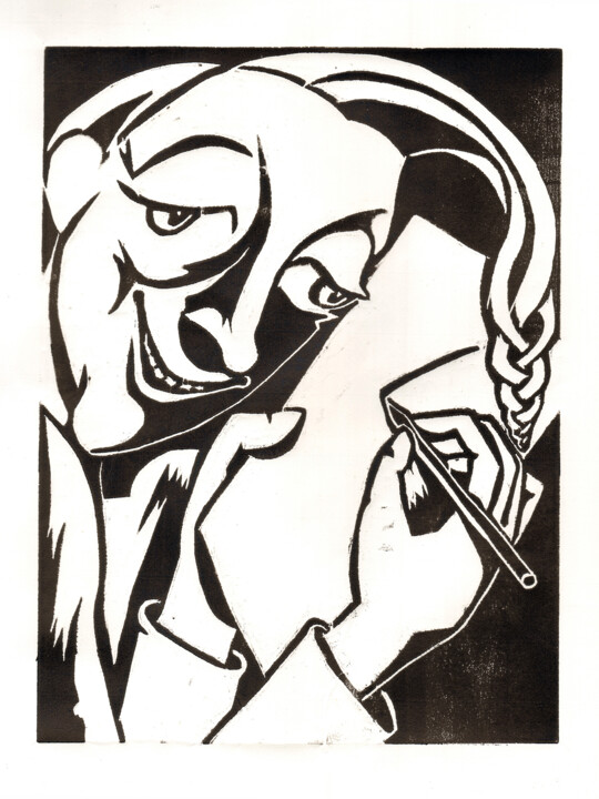 Die verrückte Zeichnerin Obrazy i ryciny, 15,8x11,8 in