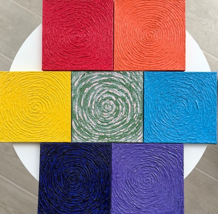 Chakras Tablo, 7,9x7,9 in