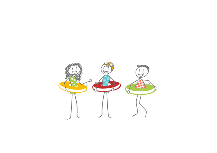 Les Petits Nageurs Arte digitale