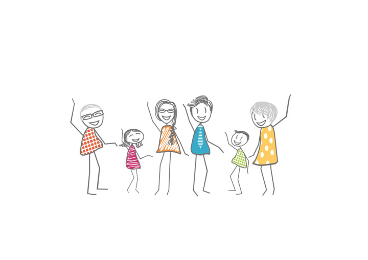 Salutation d'une famille unifiée 数字艺术