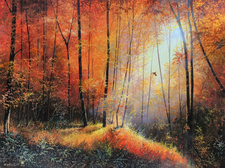 Golden Silence Pittura, 23,6x31,5 in