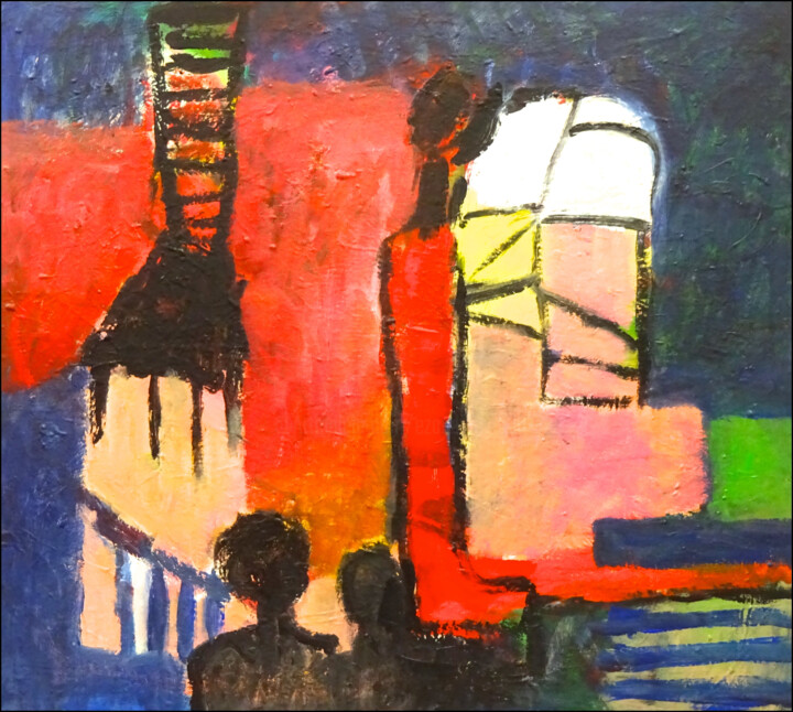 绘画,  35.4x39.4 in 