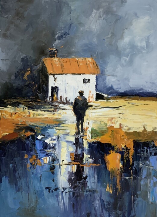 Long-awaited return Pittura, 27,6x19,7 in