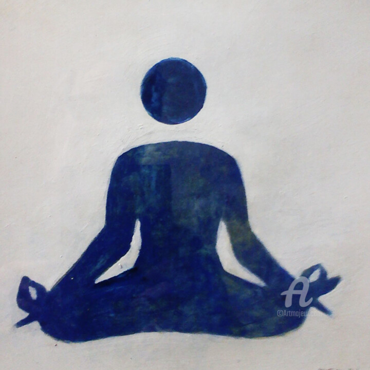 ZEN Blue 绘画, 11.8x11.8 in