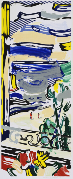 Digital Arts με τίτλο "Abstract Coastal Se…" από 春宇 关, Αυθεντικά έργα τέχνης, Εικόνα που δημιουργήθηκε με AI Τοποθετήθηκε στ…