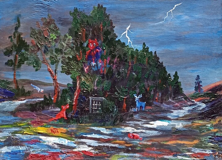 ЛОГОВО ИСКУССТВЕННОГО ИНТЕЛЛЕКТА 绘画, 11.8x16.5 in