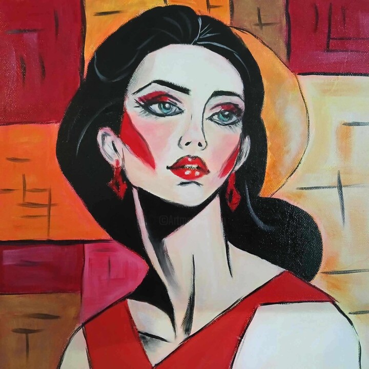CHARLIE’S ANGELS #3 绘画, 11.8x11.8 in
