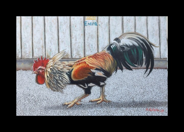 Painting titled ""Colorado"" by Abraham Galicia, Original Artwork, Oil Mounted on Wood Stretcher frame