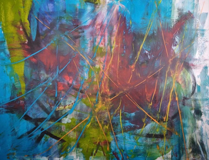 Spannungsfeld 绘画, 51.2x63 in