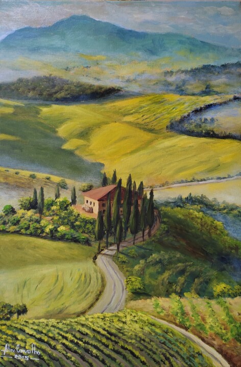 Um pedacinho da Toscana Pintura, 23,6x15,8 in