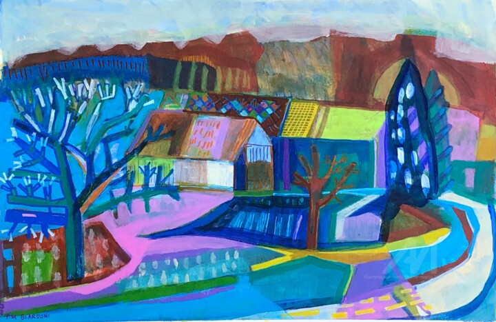 Ferme en Eure et loir 2 绘画, 12x18.5 in