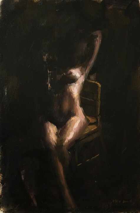 Empty Thoughts for one Hour 绘画, 11.8x7.9 in