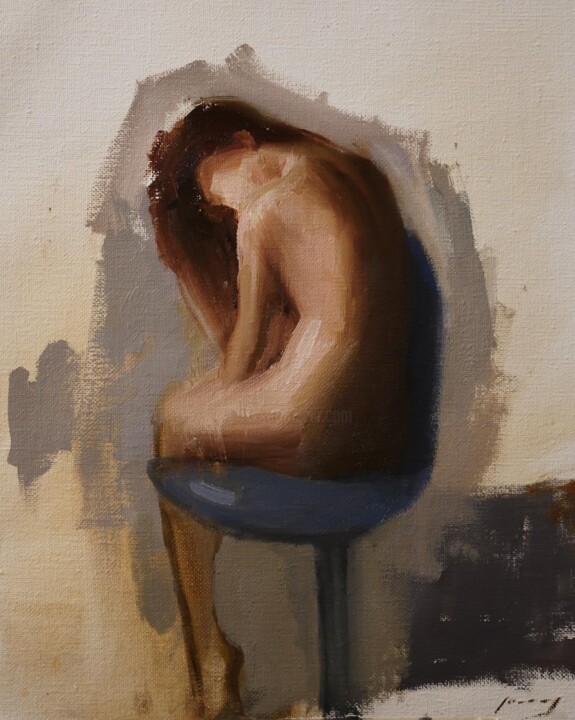 Figure Sketch II 绘画, 11.8x9.5 in