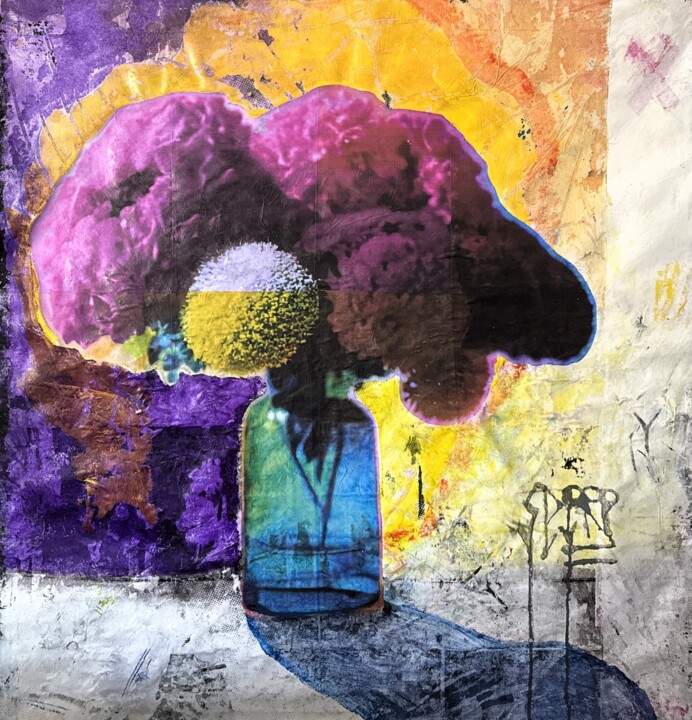 "Silence" 绘画, 39.4x36.2 in