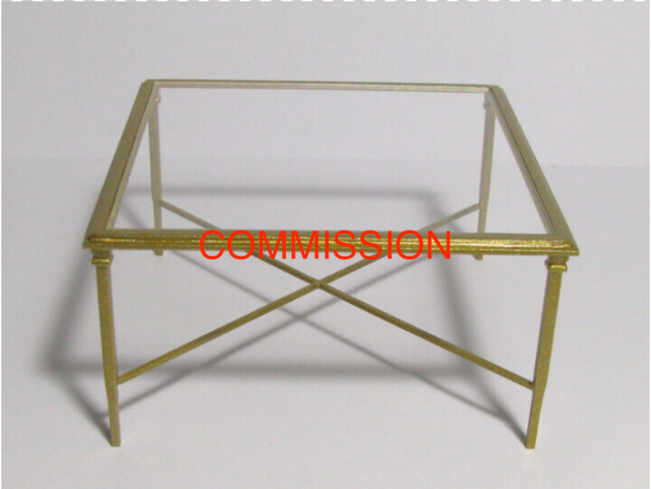 mesa de centro y bancos (COMMISSION) Design, 3x3 in