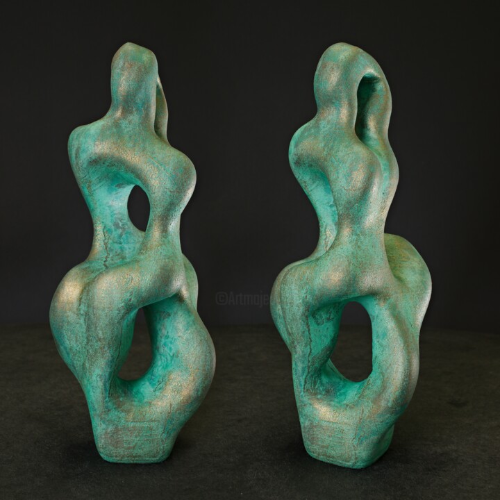 the green Venus of Willendorf Rzeźba, 7,9x3,2 in
