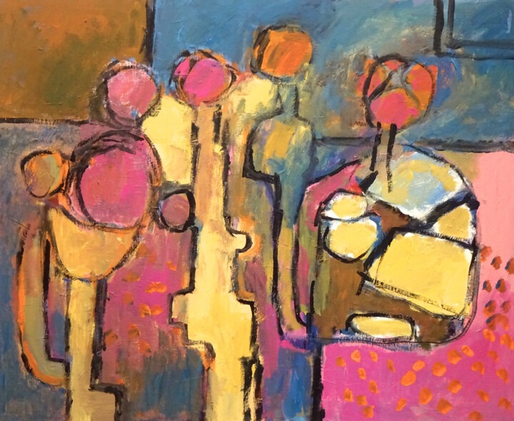 Composition 7227 绘画, 35.4x43.3 in