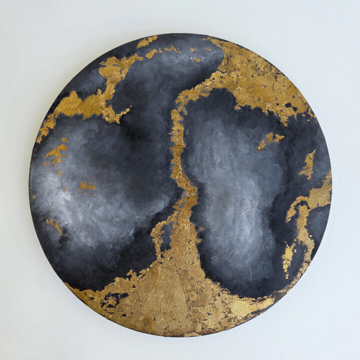 Painting titled "The Other Side of E…" by Svetlana Kovalenoka, Original Artwork, Acrylic Mounted on Wood Stretcher frame