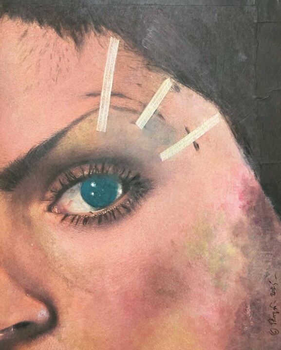 Painting titled "« La beauté convuls…" by Ananda Eva, Original Artwork, Acrylic Mounted on artwork_cat.