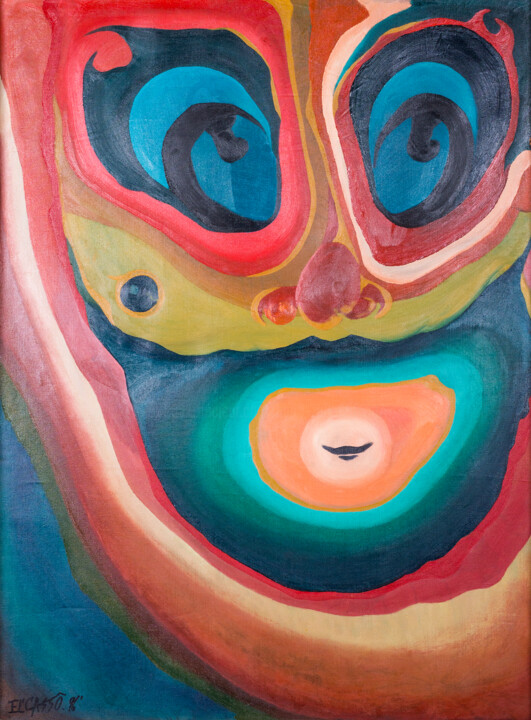 Der traurige Klaun 绘画, 42.1x30.9 in