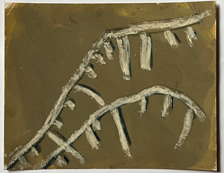 Stakes 3 Schilderij, 8,5x10,8 in