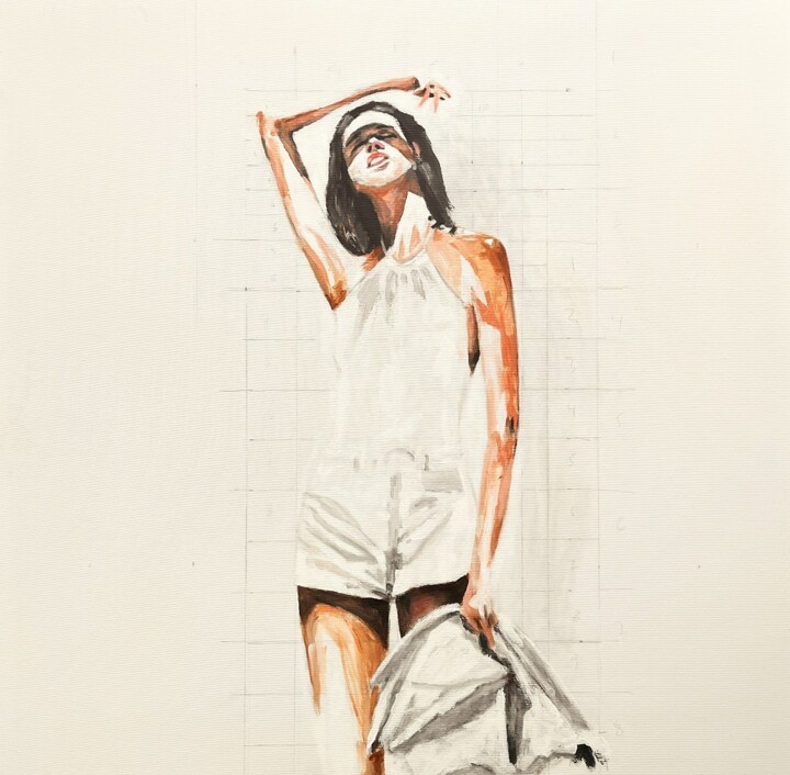 My Alter Ego !!!!! Schilderij, 31,5x31,5 in