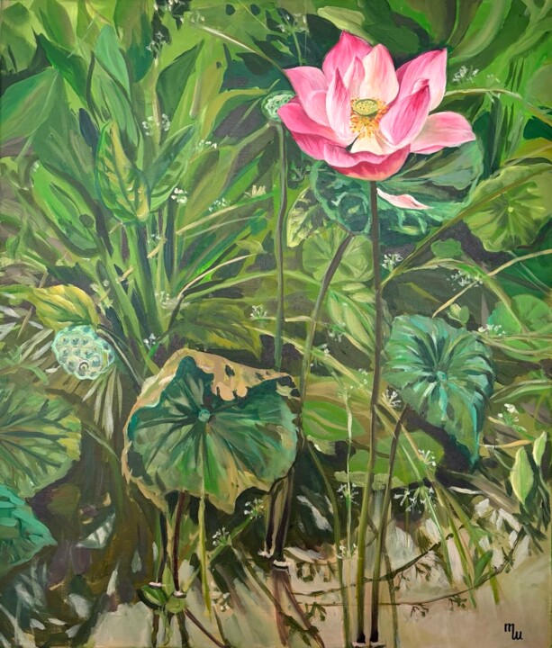 绘画 标题为“Blooming Through th…” 由Tatiana Shakh, 原创艺术品, 丙烯